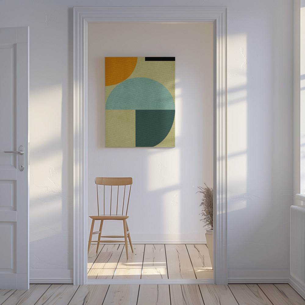 Regenboog Plus Vormen3 | Canvas