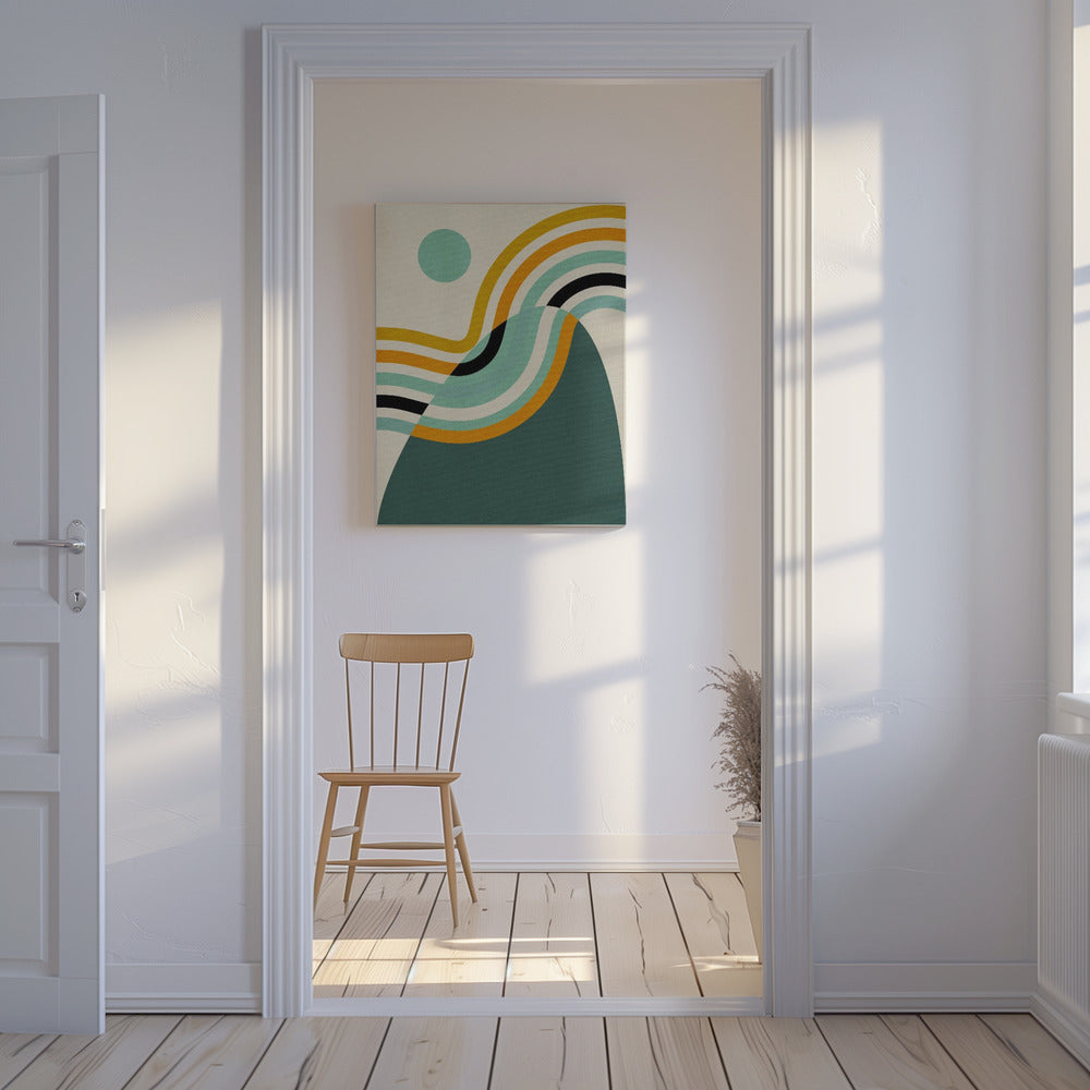 Regenboog Plus Vormen2 | Canvas