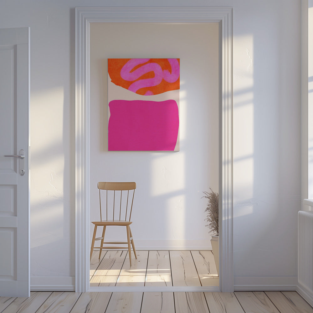 Geschilderde lijnen 2 Kopie | Canvas