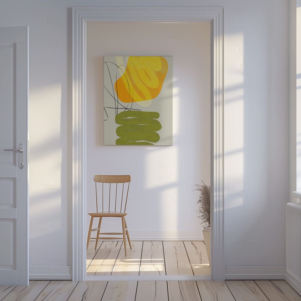 Geschilderde lijnen 11 kopieën | Canvas