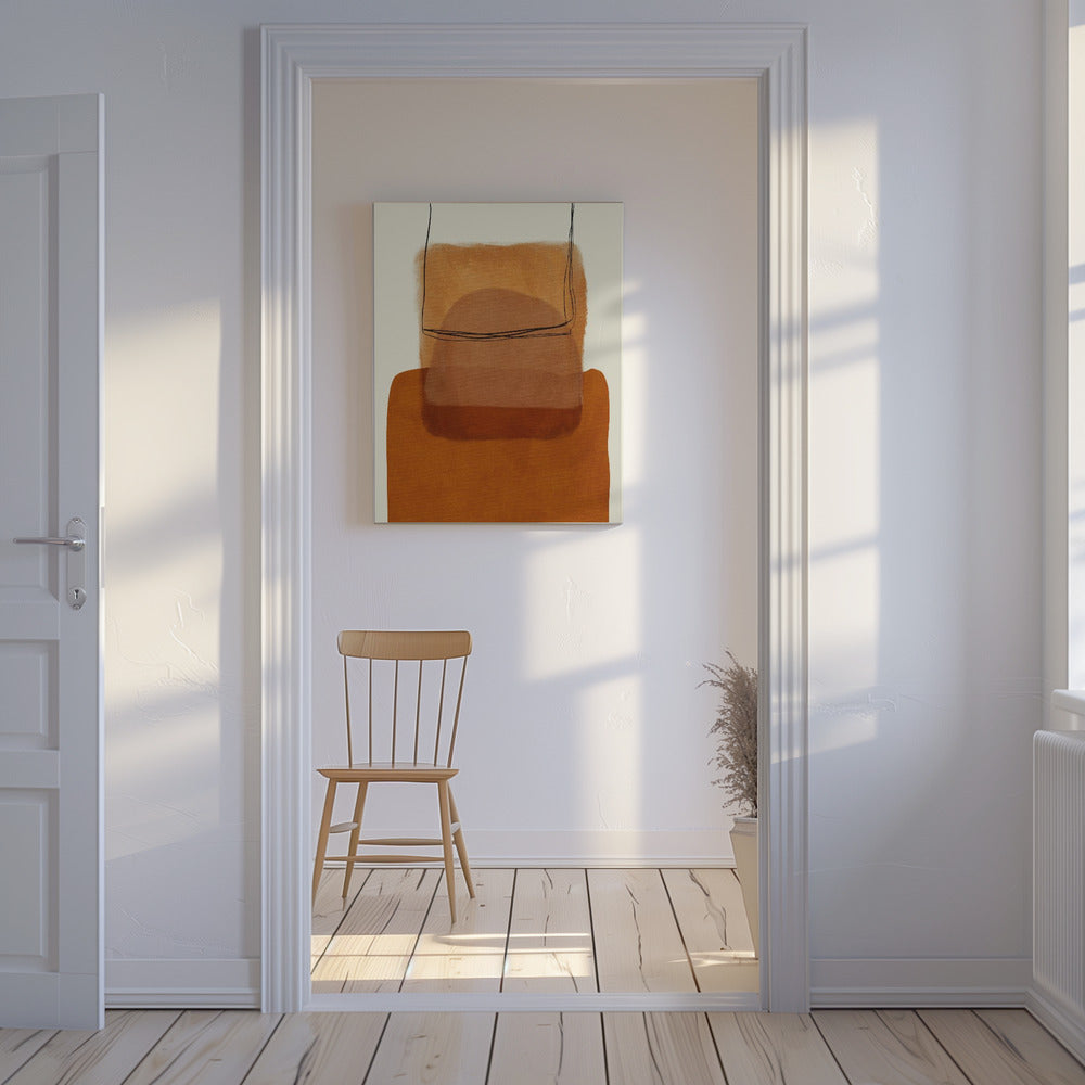Geschilderde lijnen Desatur Kopie | Canvas
