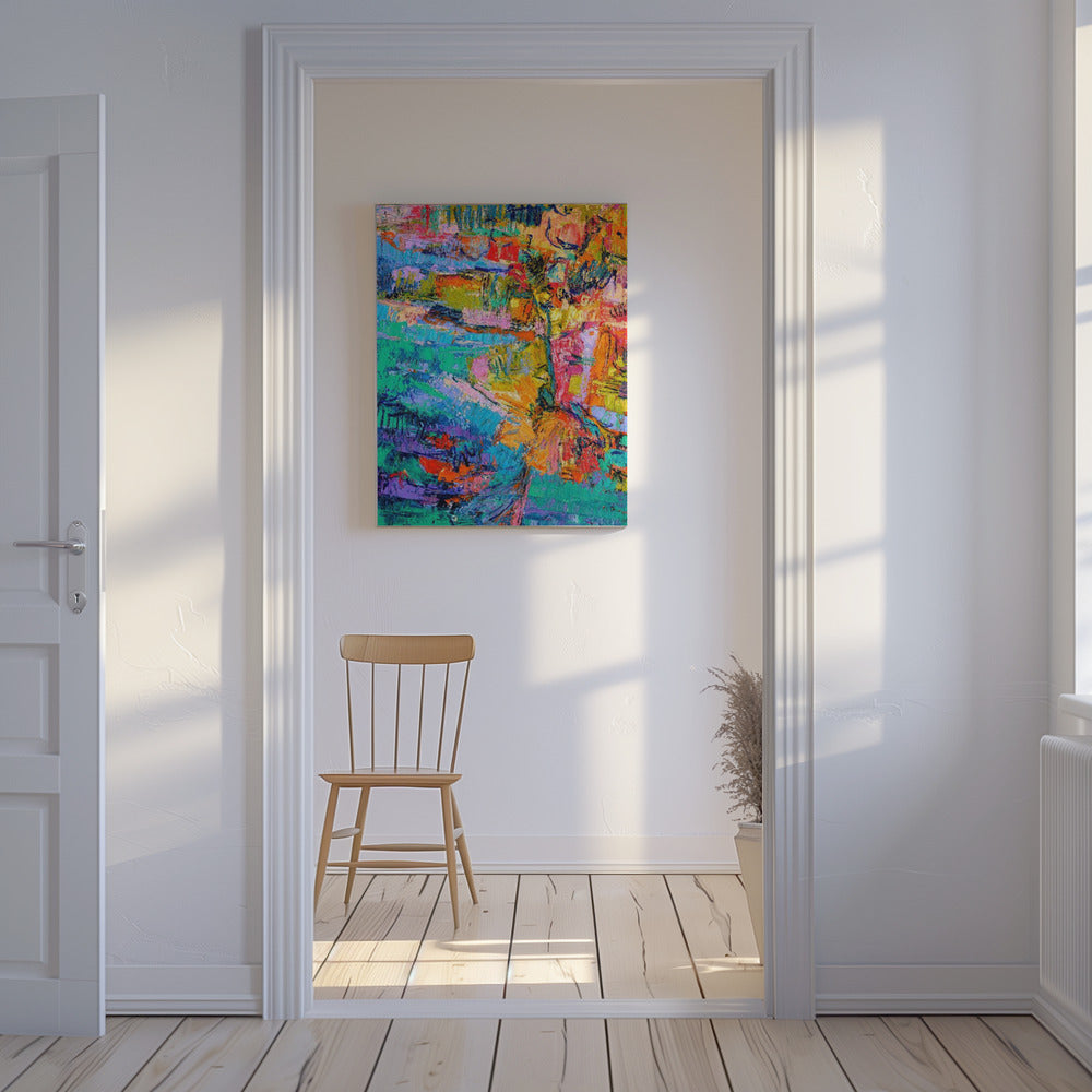 Abstract kleurenpalet | Canvas