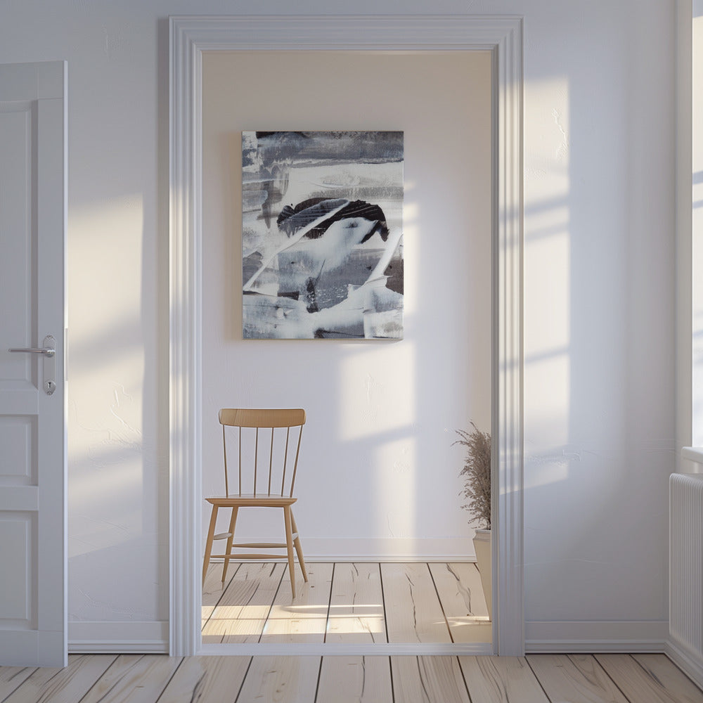 Monochrome Brushstrokes | Canvas