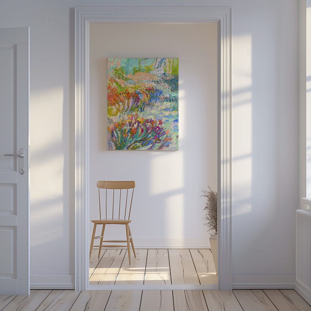 Vibrant Garden Path | Canvas