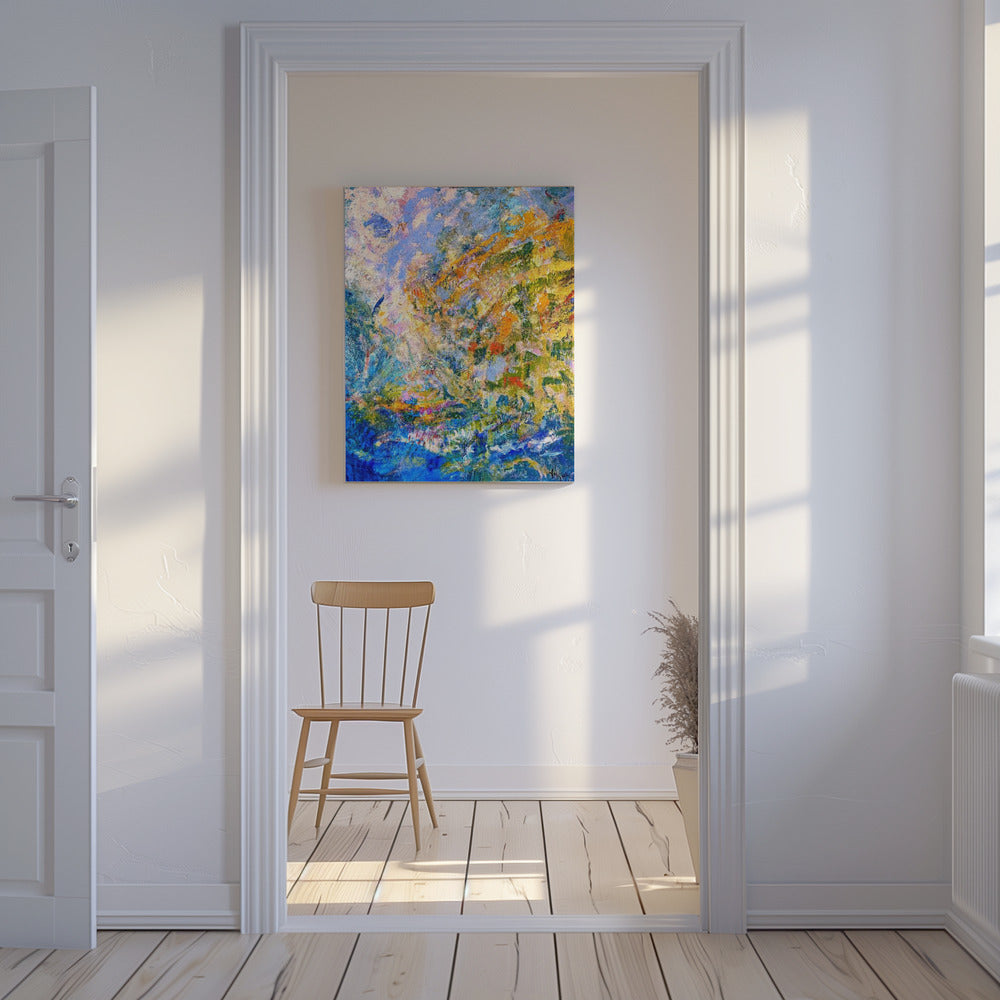 Een symfonie van groene tinten | Canvas