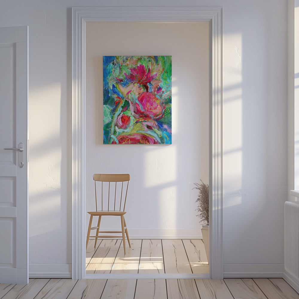 Levendige Bloemblaadjessymfonie | Canvas