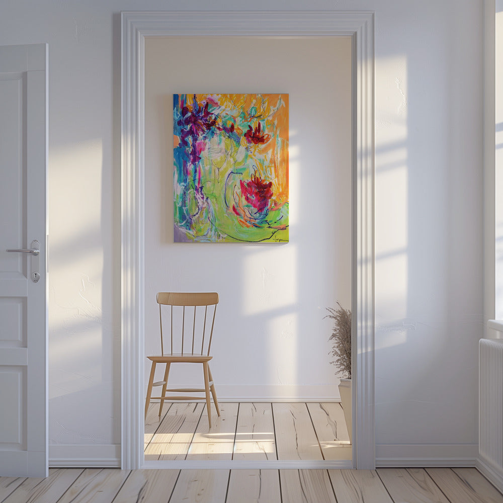 Levendige bloesems | Canvas