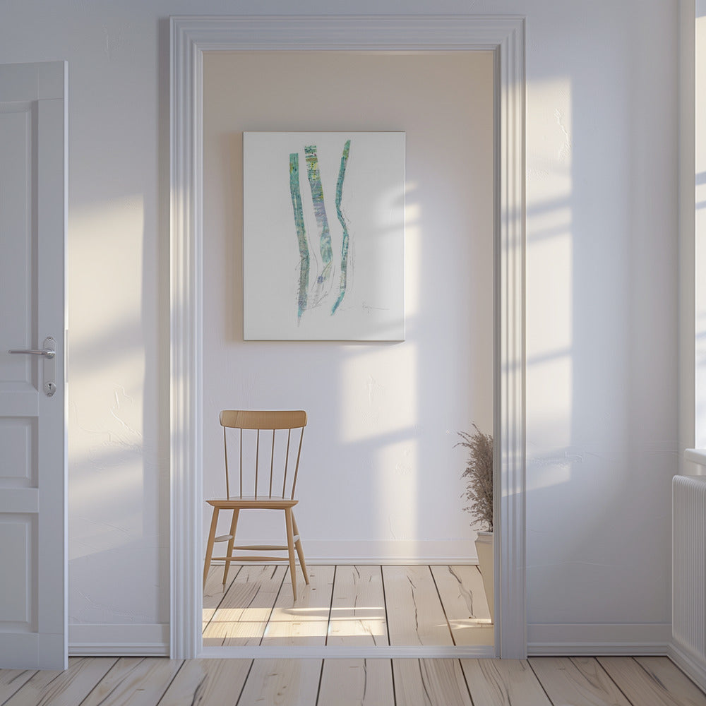 Fluisterende lijnen | Canvas