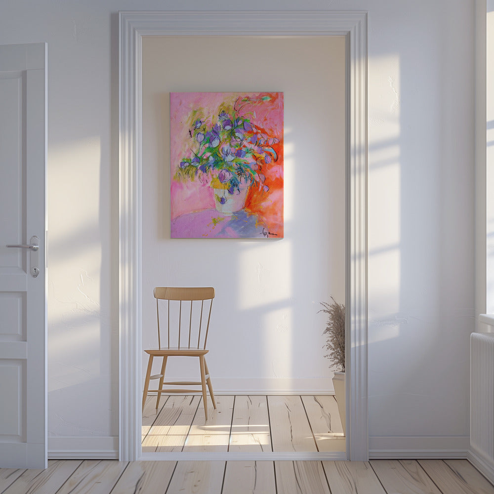 Levendige bloemblaadjes | Canvas