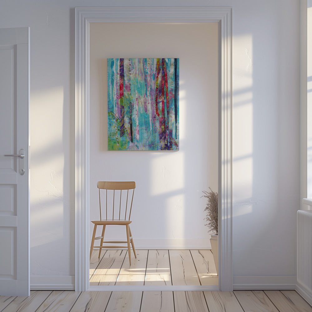Grillige bossen | Canvas
