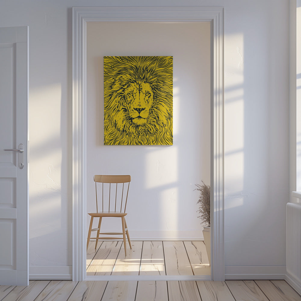 Leeuwenportret – Koning der Dieren | Canvas