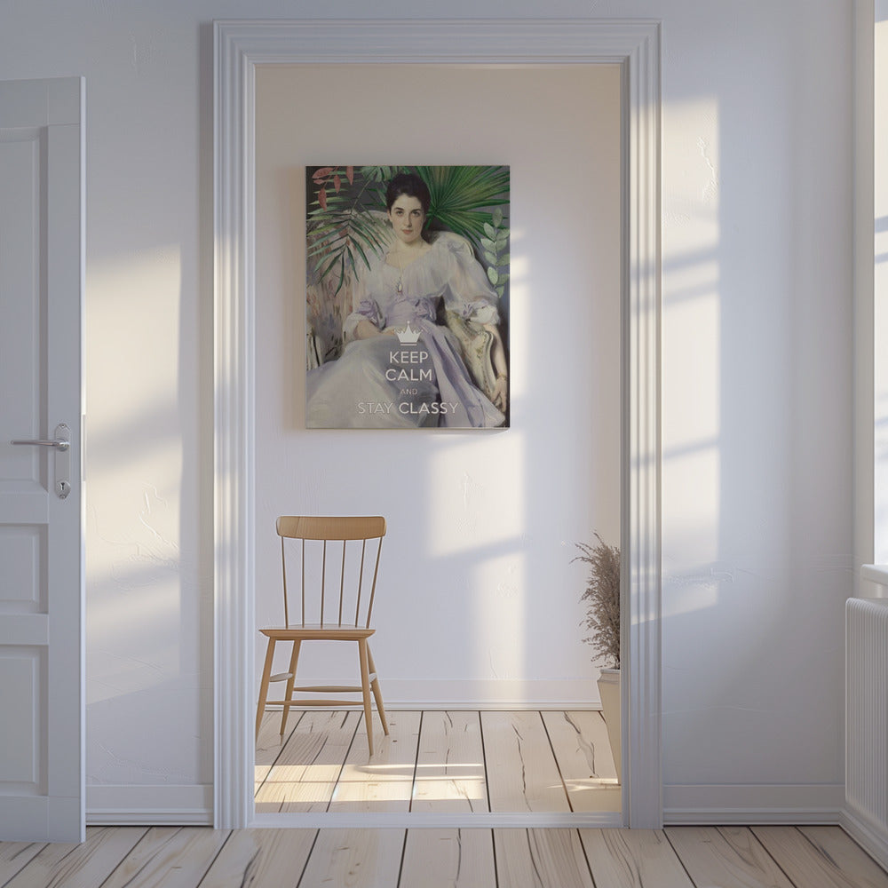 Blijf kalm en stijlvol, Lady Agnew | Canvas