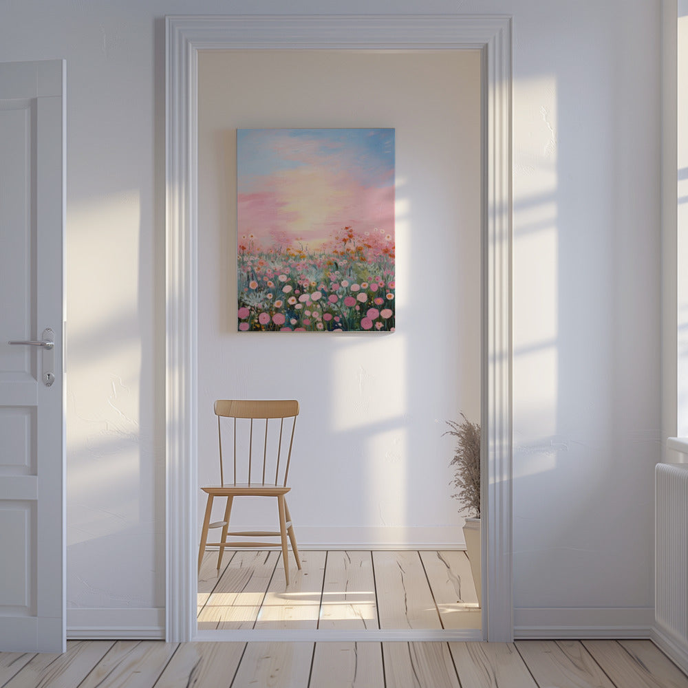 Bloesems in de schemering | Canvas