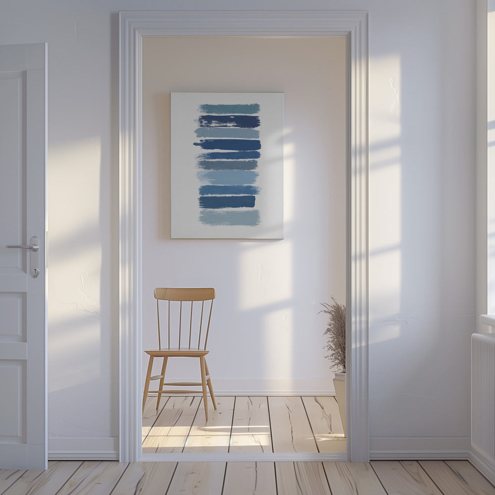 Ombre Blauw | Canvas