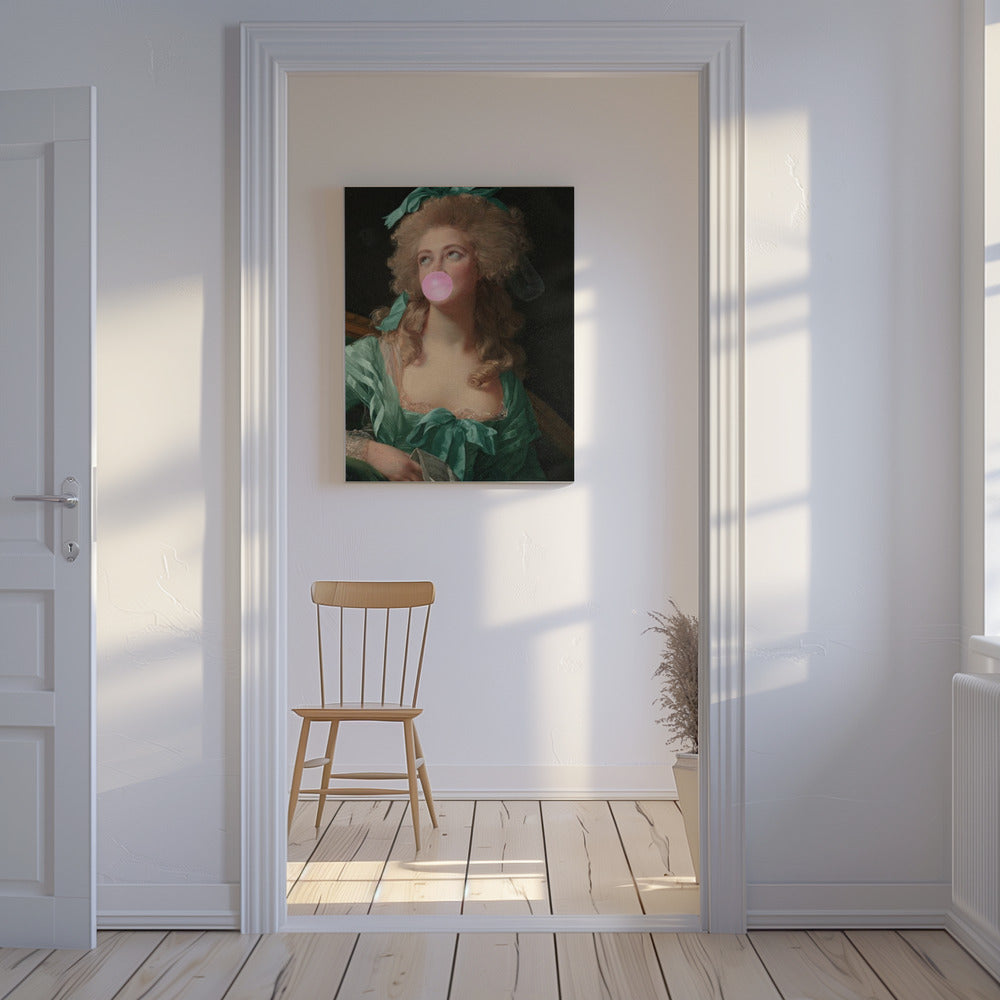 Mevrouw Bubble-Gum | Canvas