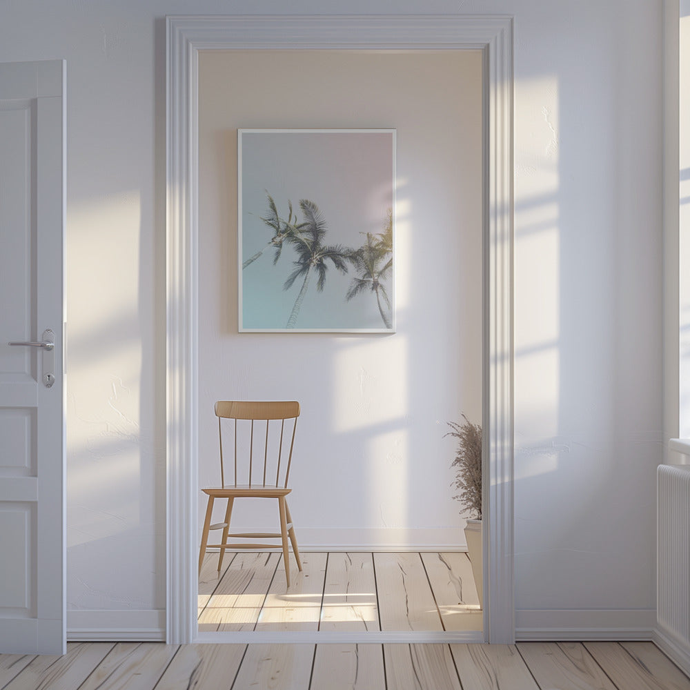 Pastel Palms Bliss | Canvas