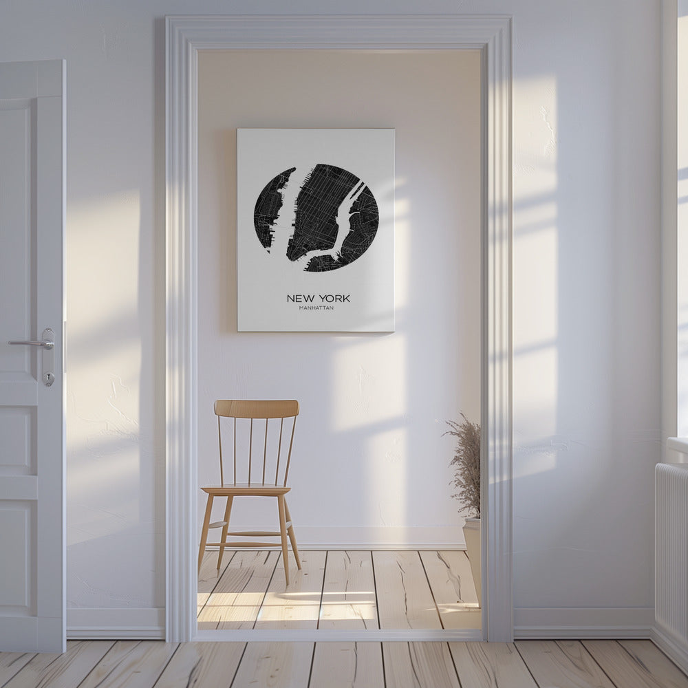 Circulair stadsgezicht | Canvas
