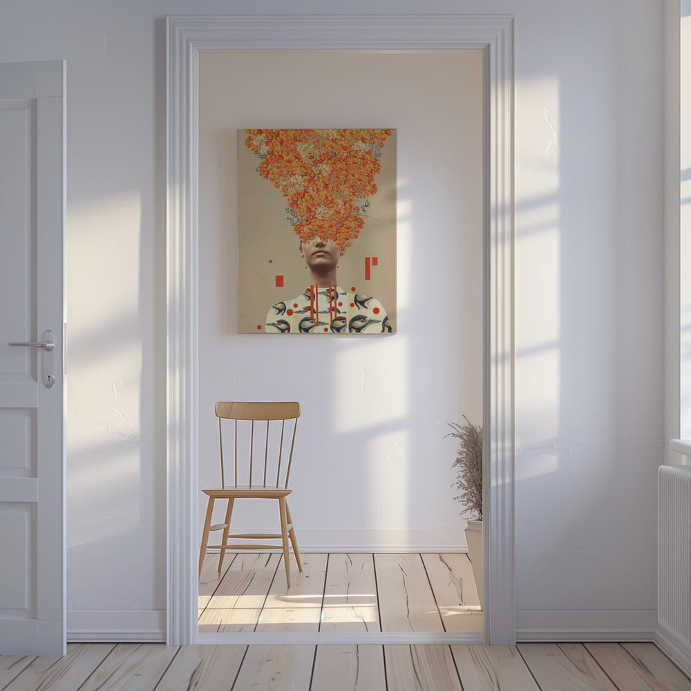 Vogelvlucht in de herfst | Canvas
