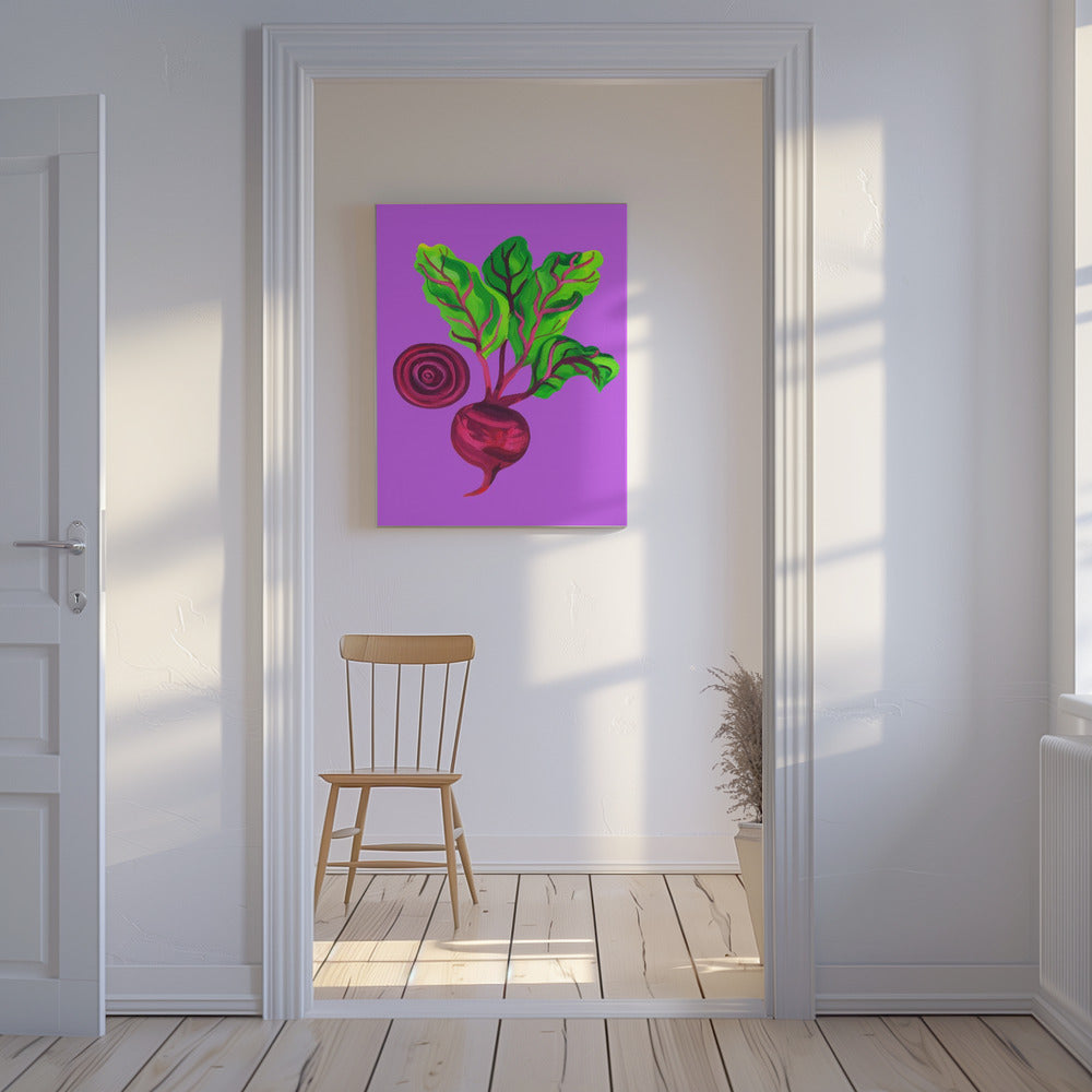 Bietenwerveling Paars | Canvas