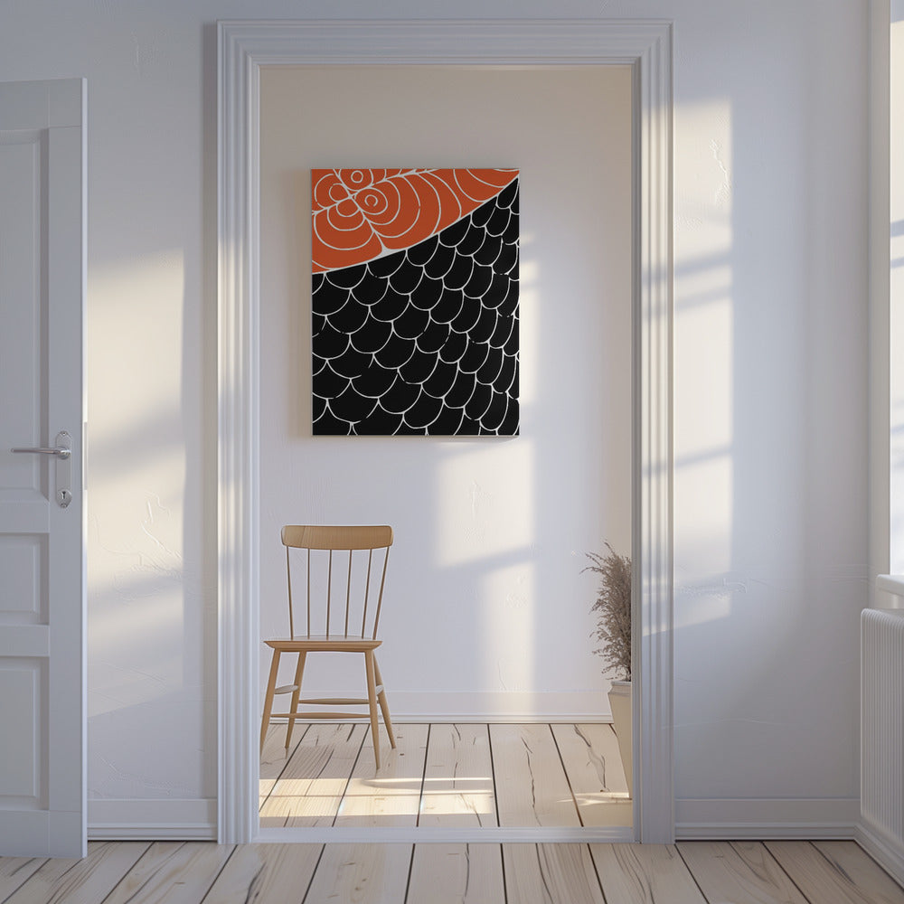 Sashimi Rood en Zwart | Canvas