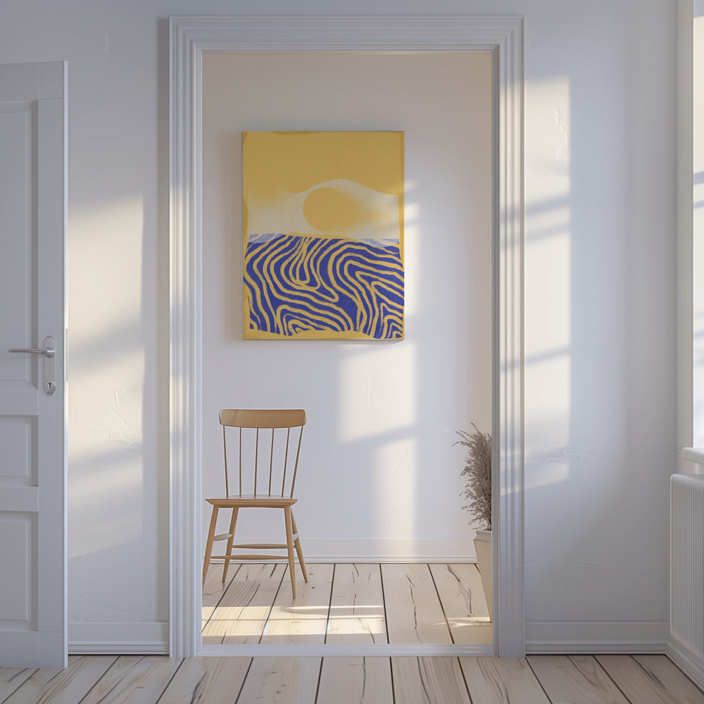 Gouden Golven Harmonie | Canvas