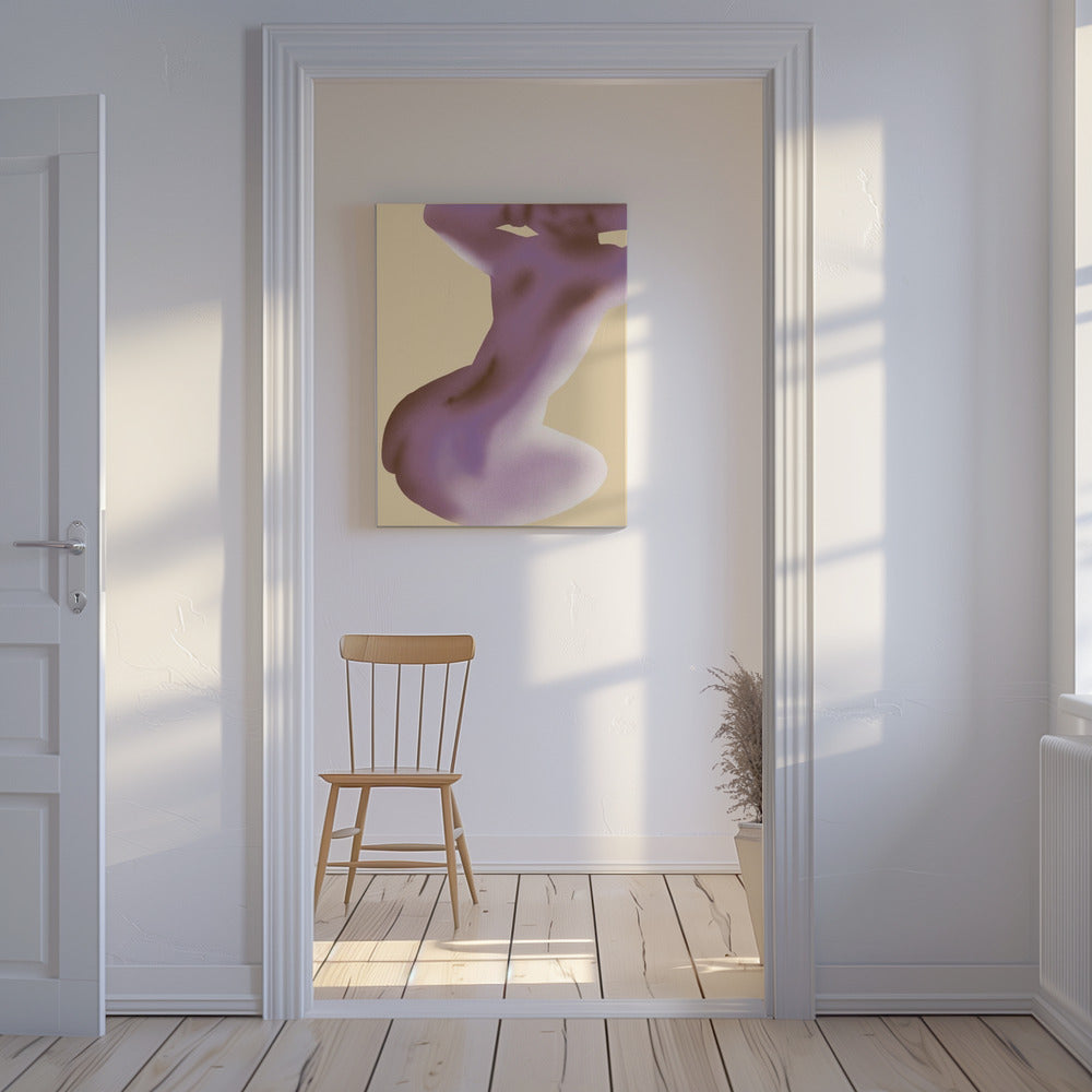 Paars silhouet | Canvas