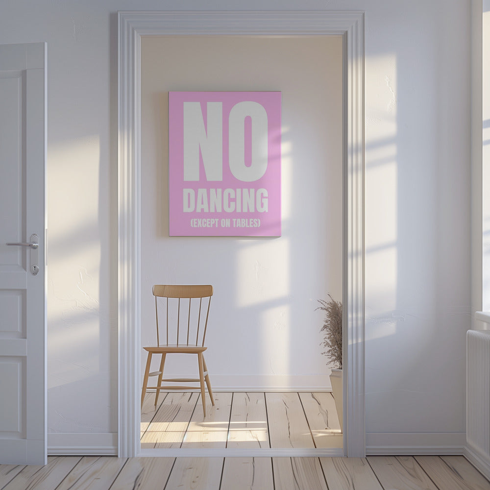 Alleen dansen op tafels | Canvas