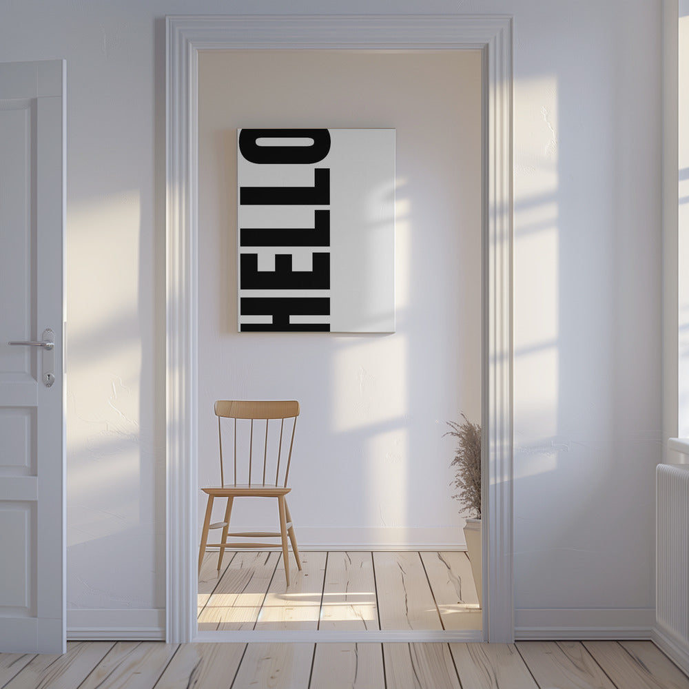 Verticale begroeting | Canvas