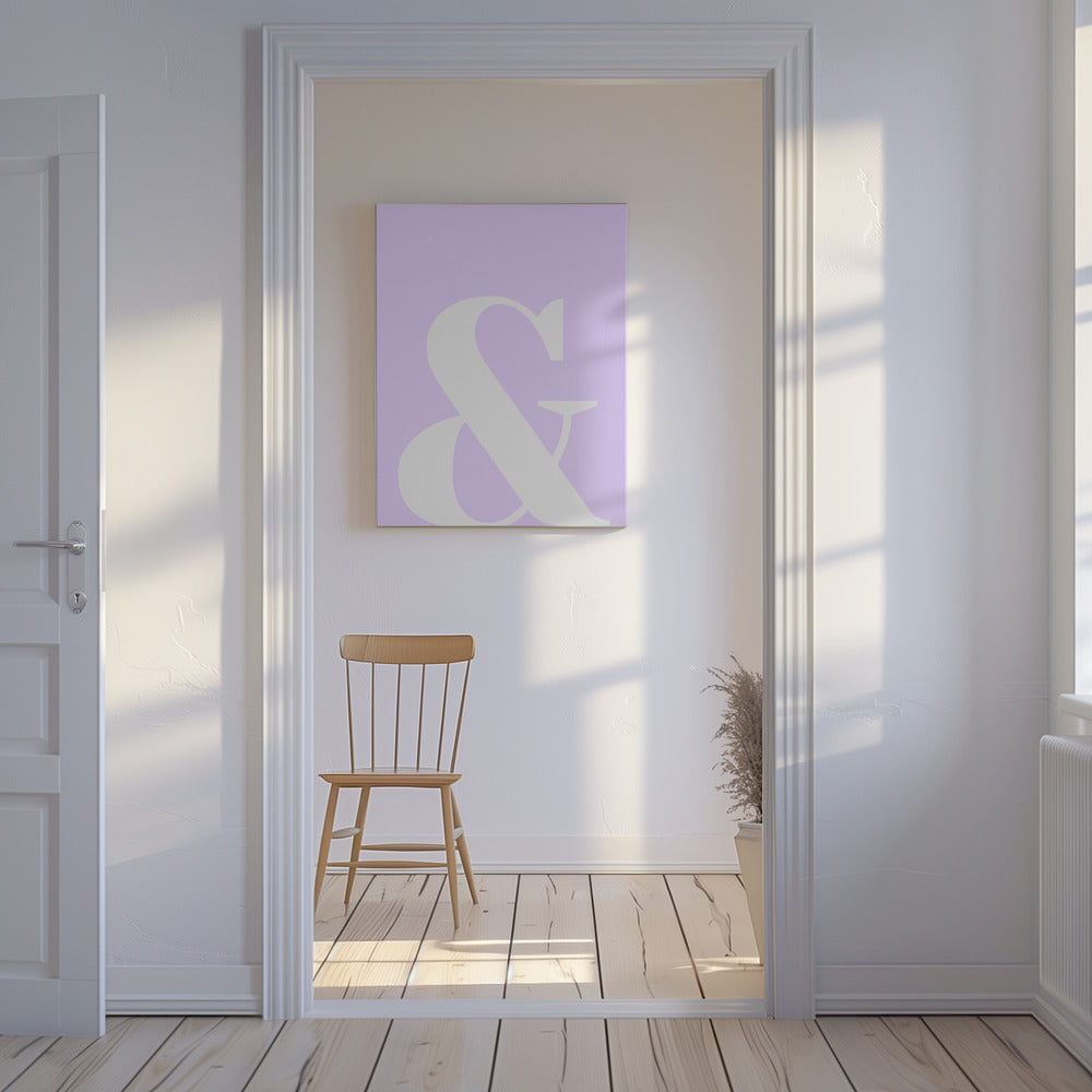 Lavendel Ampersand | Canvas