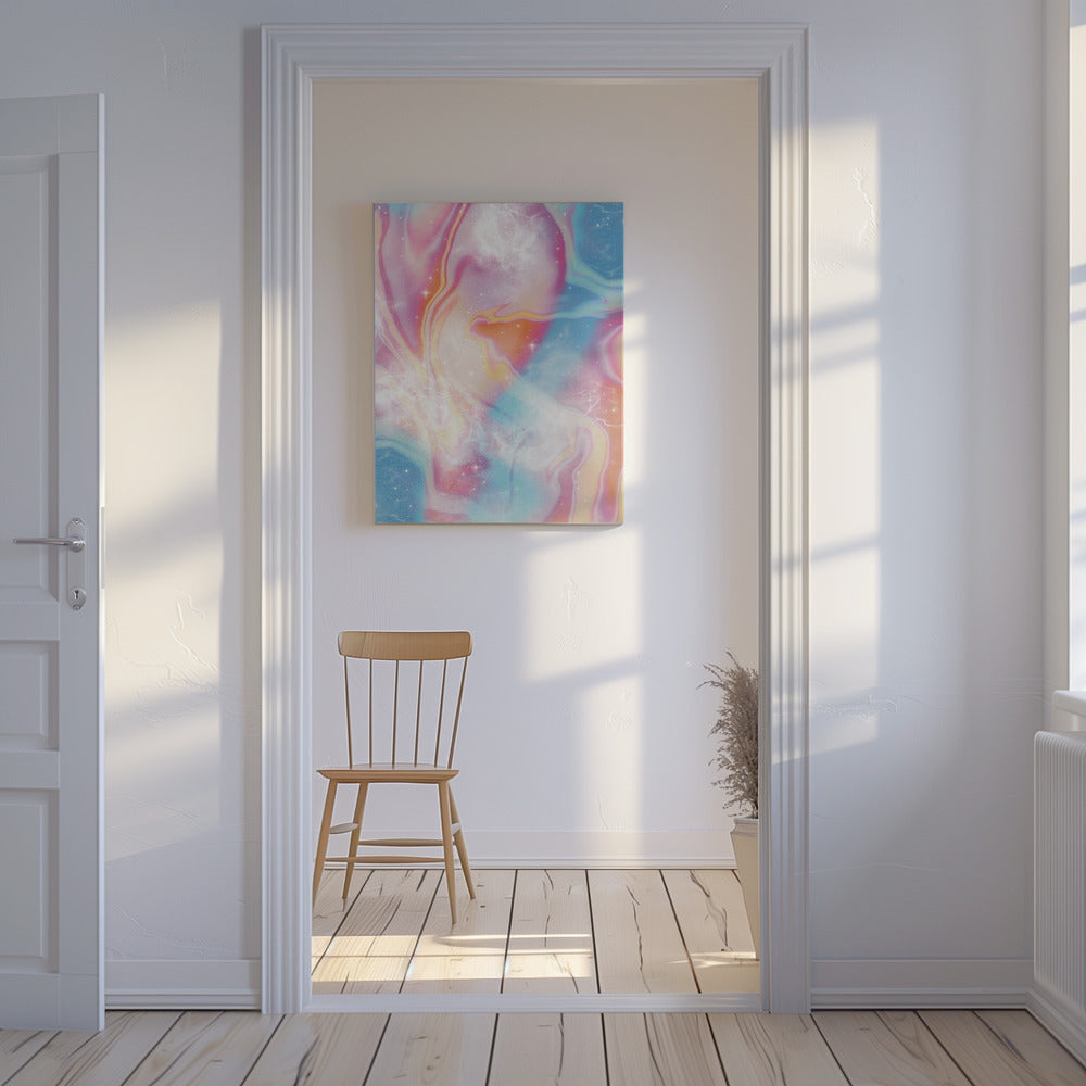 Vintage Pastel Ruimte | Canvas