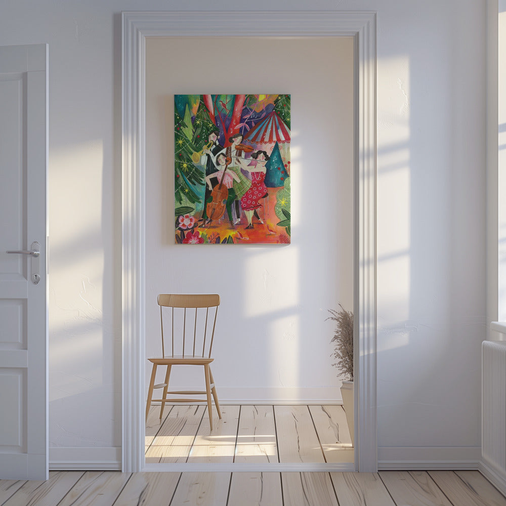 Christmas music in the forest | Canvas