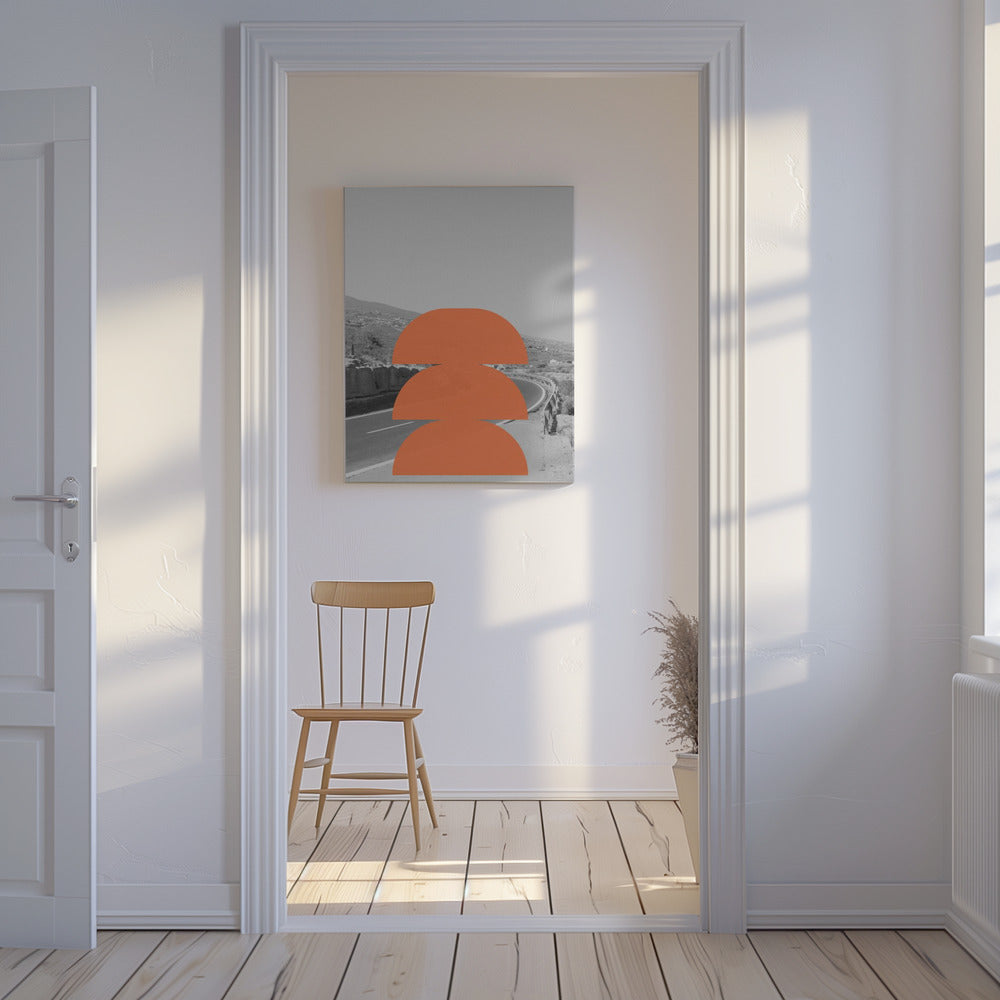 Oranje Horizonten | Canvas