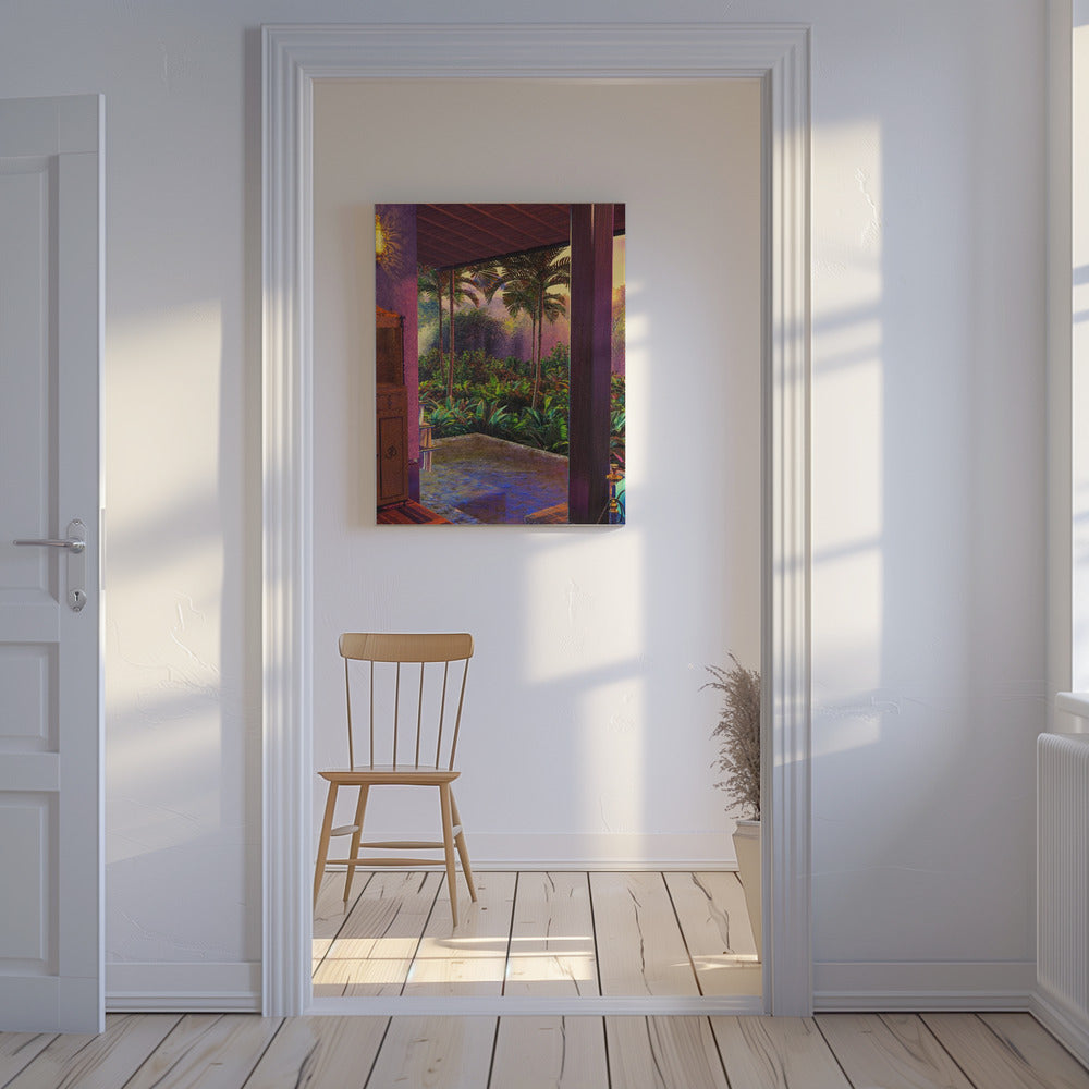 Regenwoud Infinity Pool Kunstdruk (a1) | Canvas