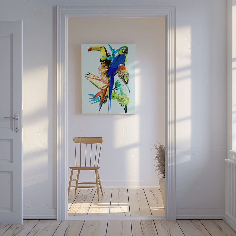 Paradijsvogels II | Canvas