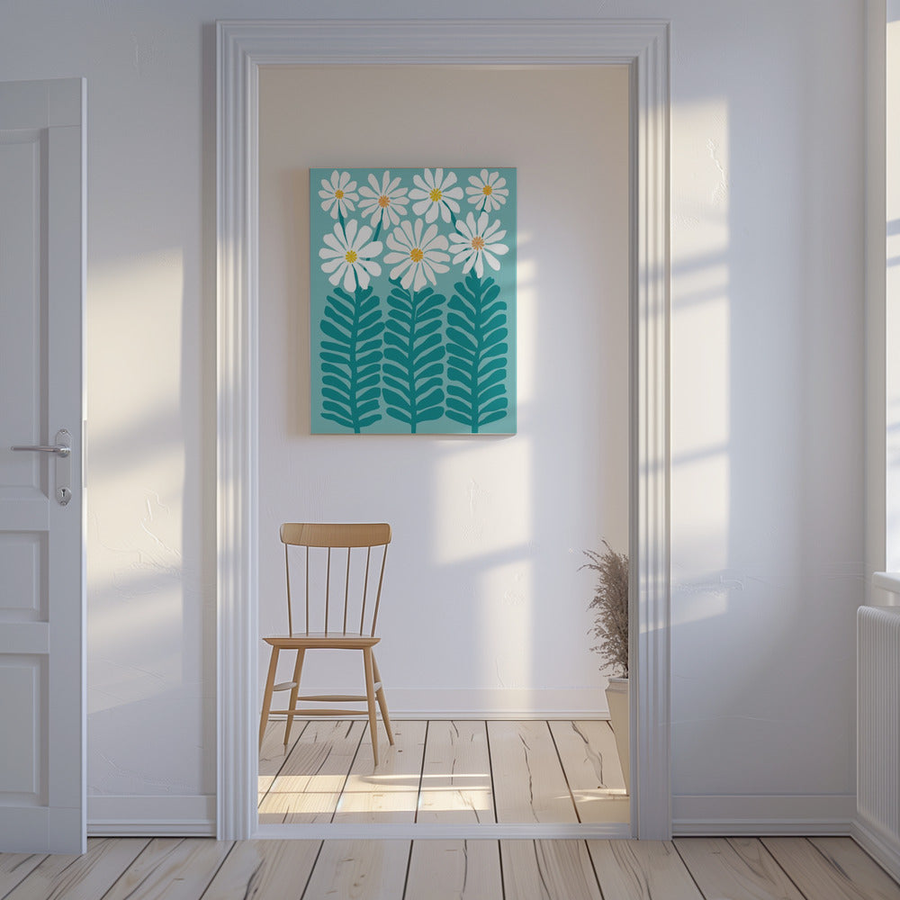 Madeliefje Bloemen | Canvas