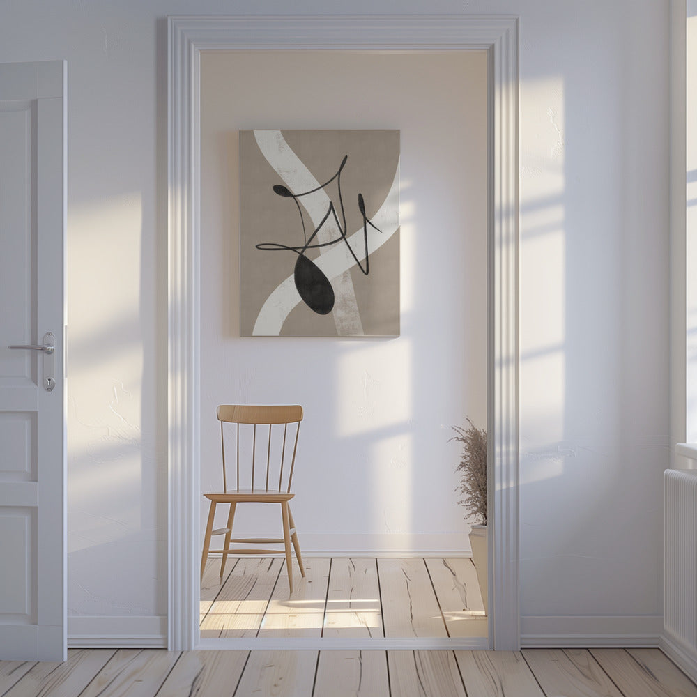 Beige abstract nr. 2 | Canvas