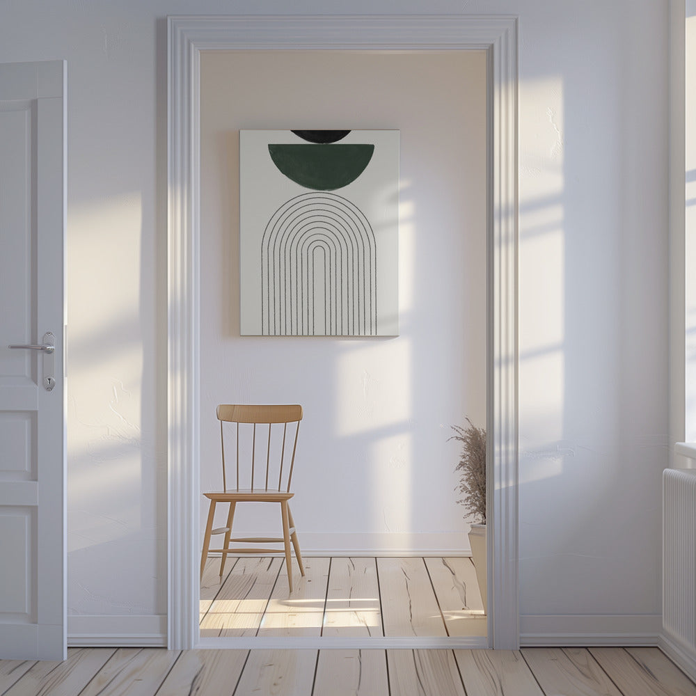 Gebogen geometrie | Canvas