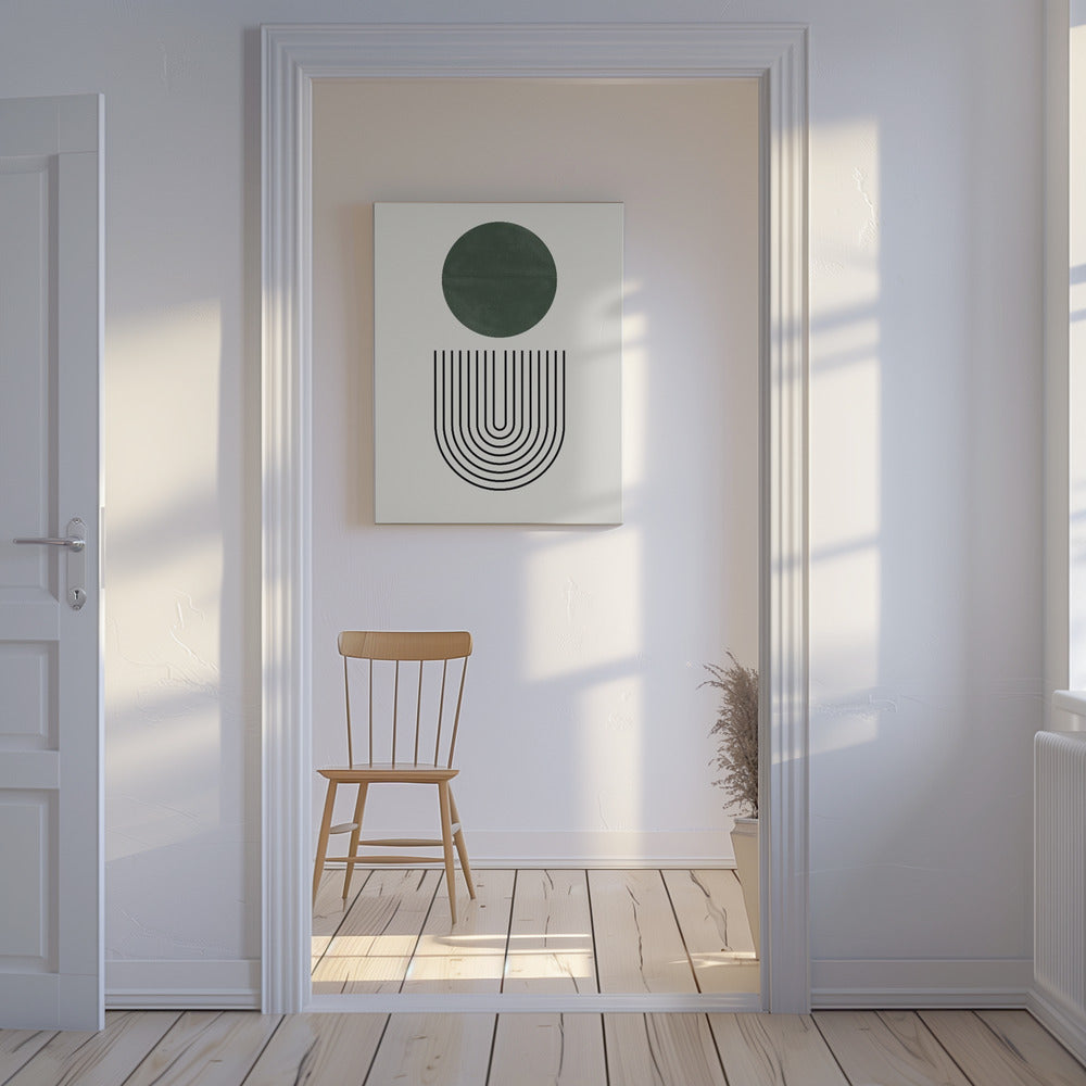 Cirkel en lijnen | Canvas