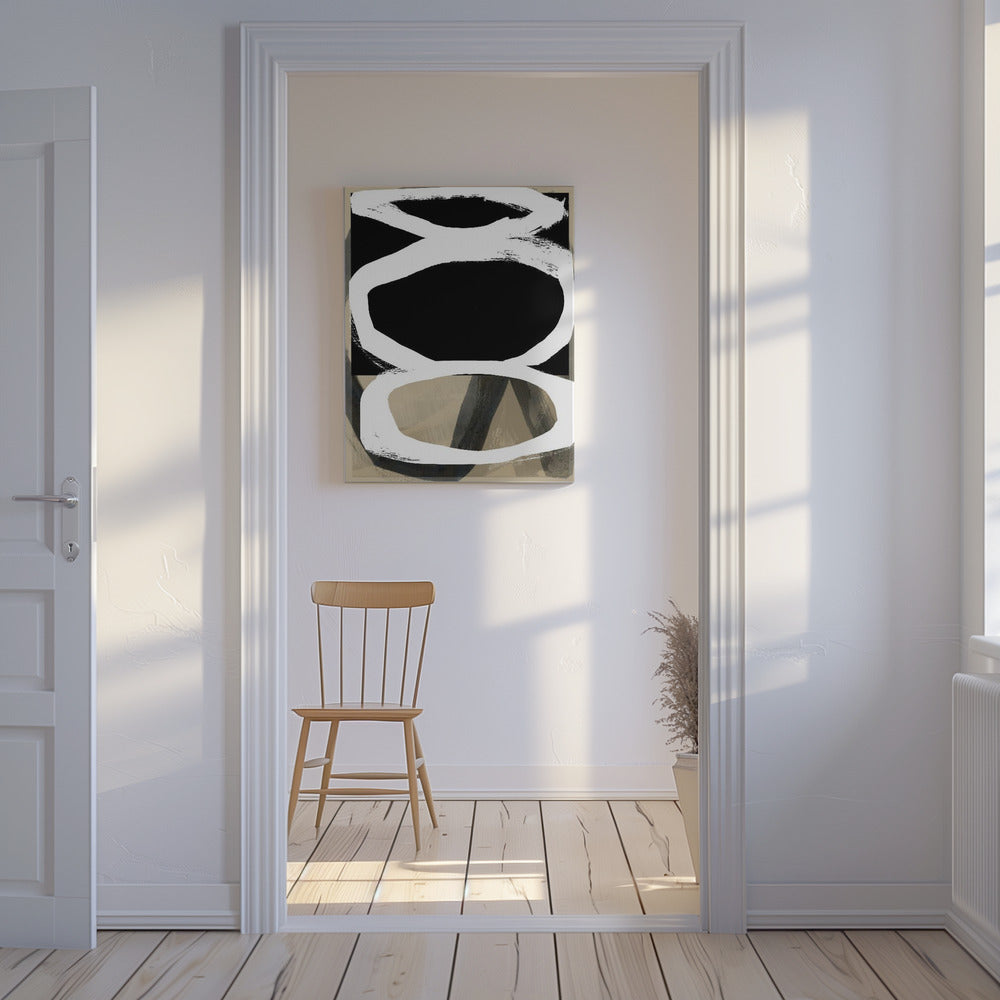 Vet Zwart Op Wit Nr. 4 | Canvas