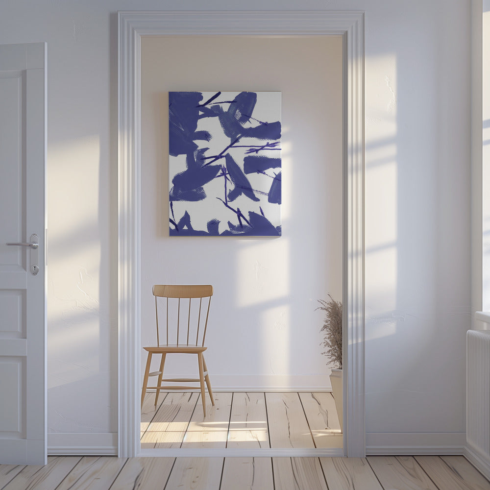 Blauwe bloemen nr. 3 | Canvas