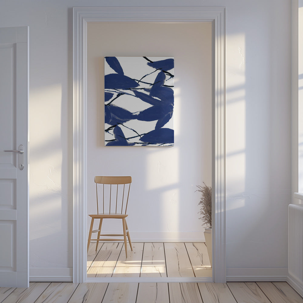 Blauwe bloemen nr. 2 | Canvas