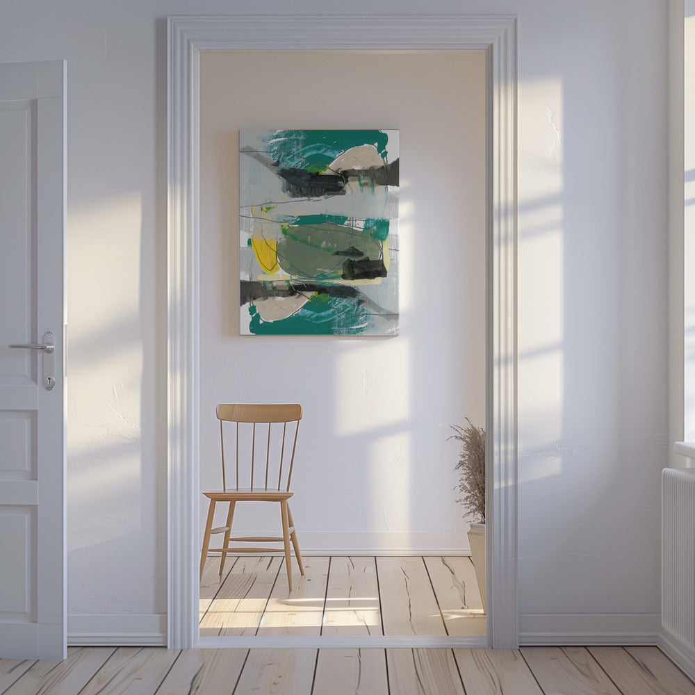 Hedendaags Groen No1 | Canvas