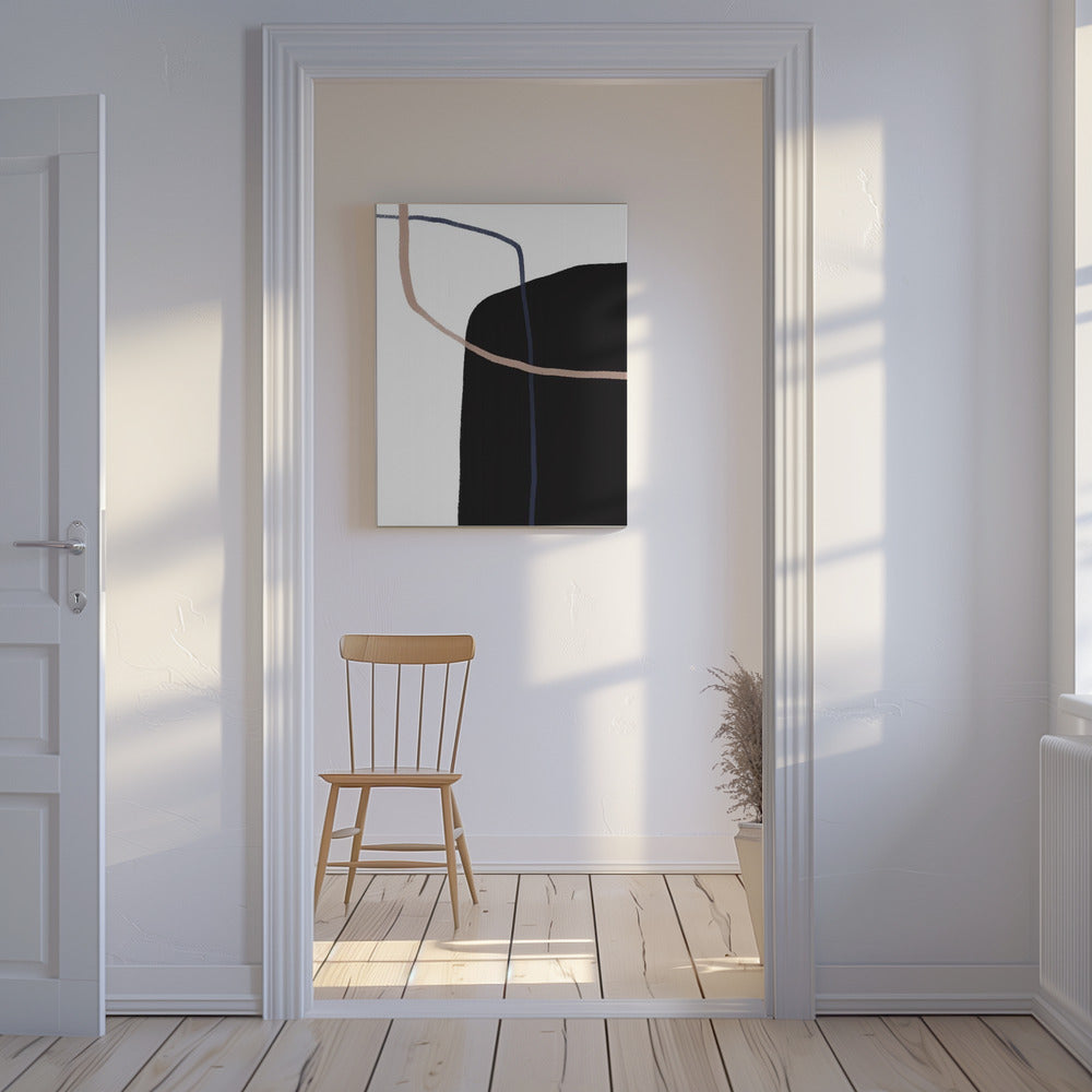 Harmonie van gebogen lijnen | Canvas