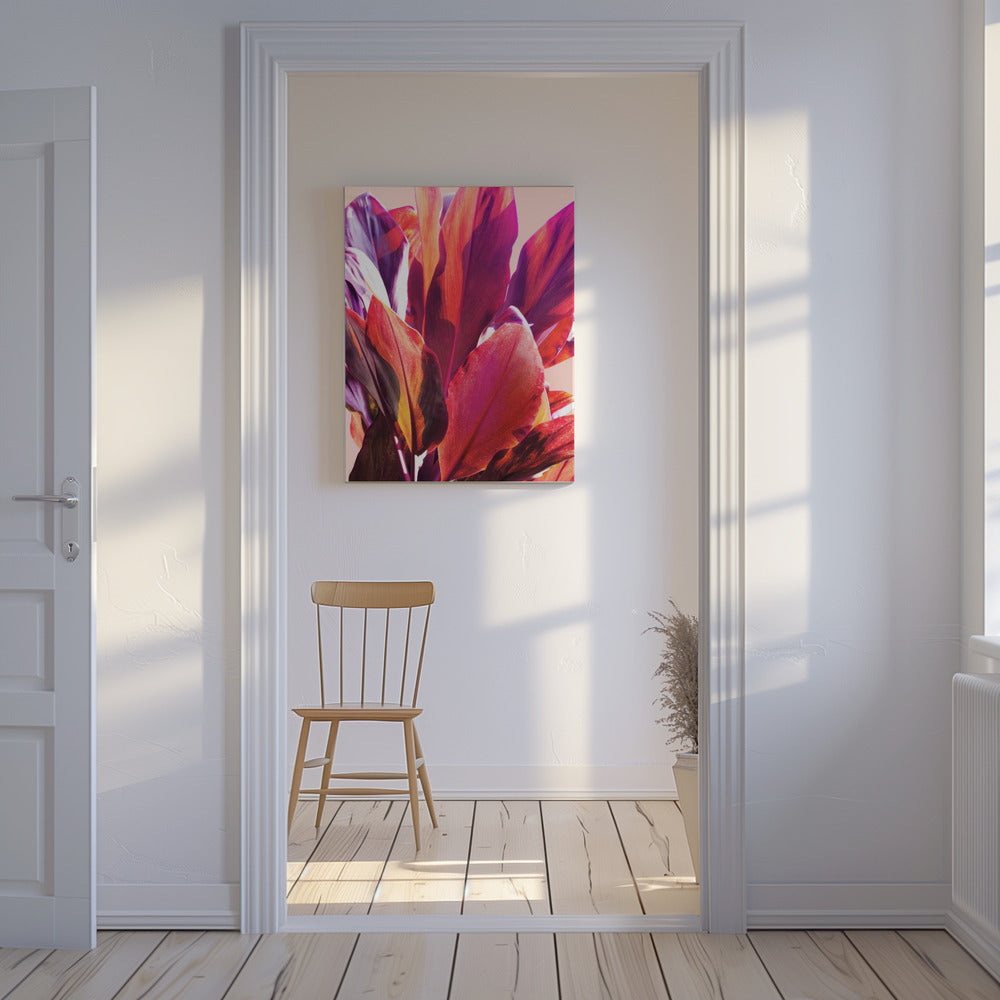 Fuchsia Bladeren I | Canvas