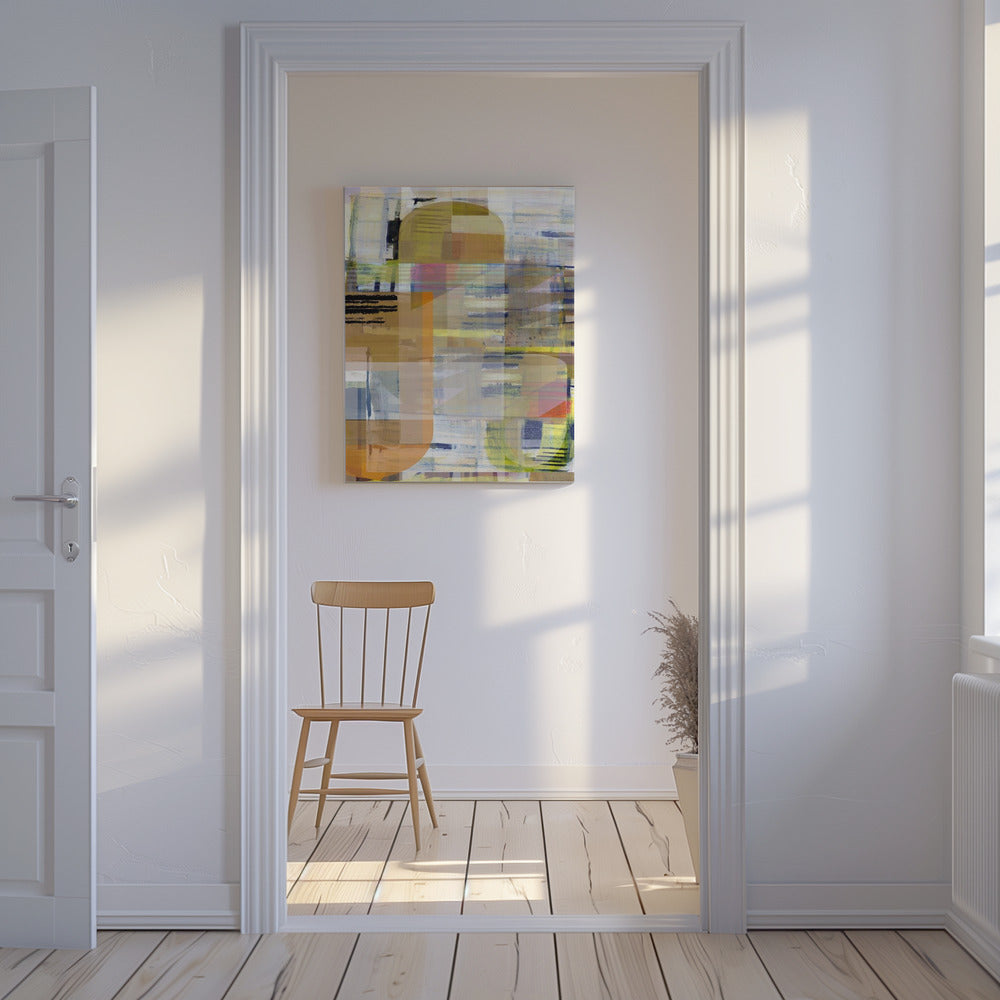 Yellow Ochre Abstract No4 | Canvas