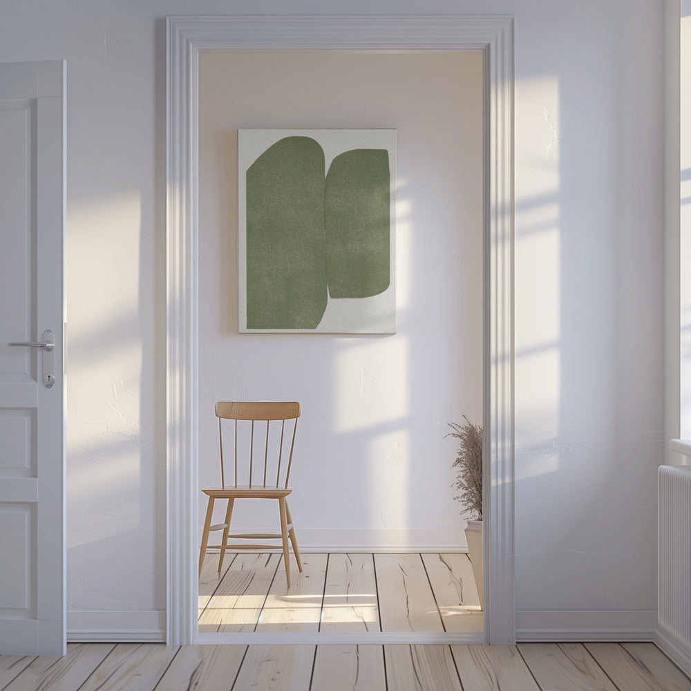 Smaragdgroene Echoes | Canvas