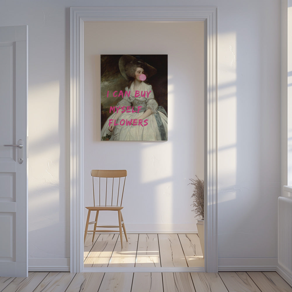 Ik kan mezelf bloemen kopen | Canvas