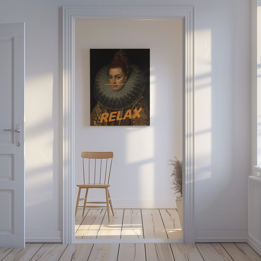Relax Altered Oil Painting | Canvas