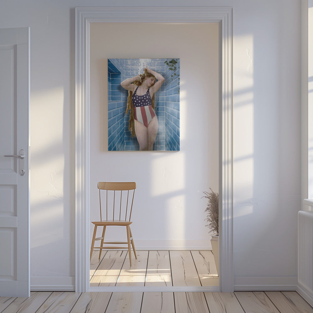 Schoonheid onder de douche | Canvas