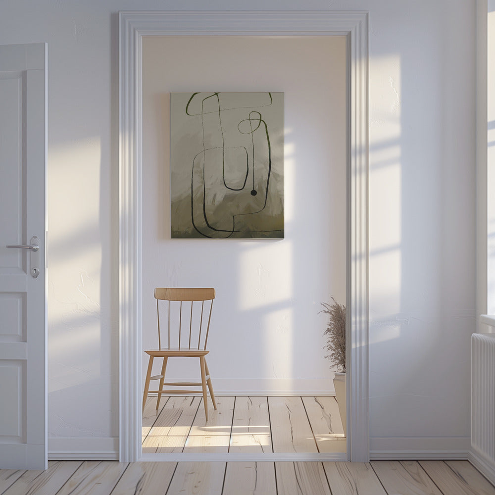 Vloeiende curven | Canvas